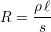 ρℓ-
R = s